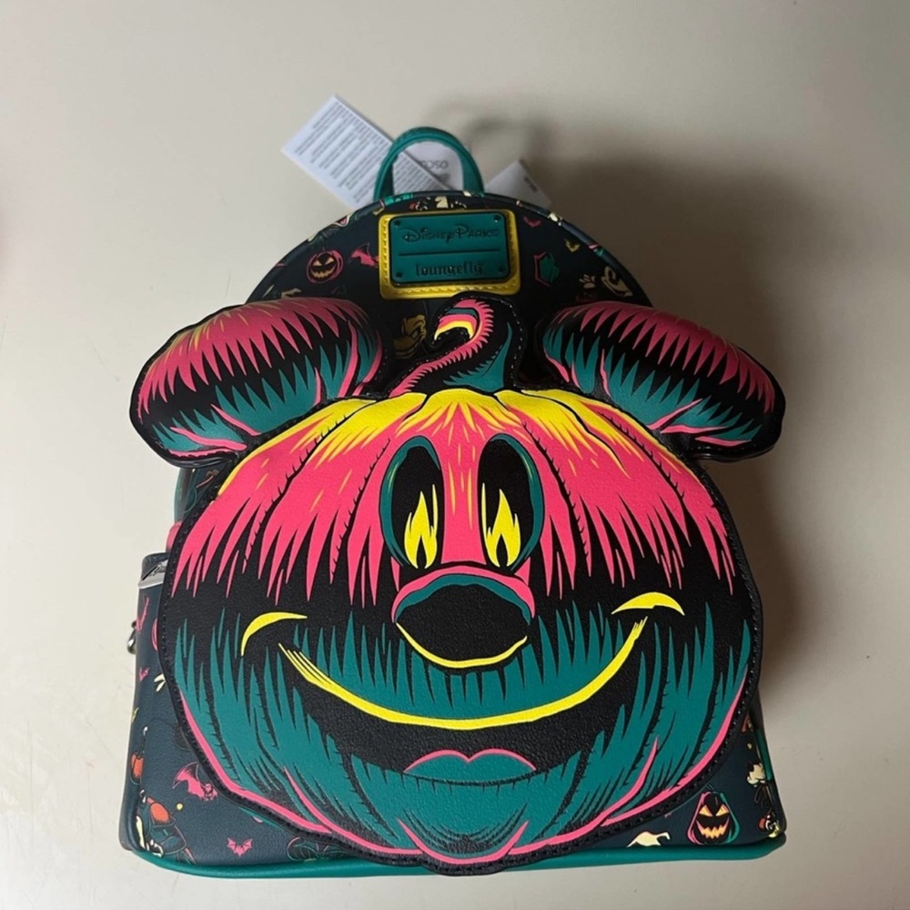 Mickey Mouse Halloween Glow-in-the-Dark Loungefly Mini Backpack